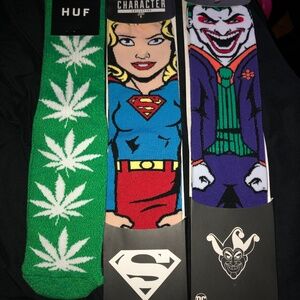 Men's Novelty Crew Socks Lot. 3 Pairs Brand New